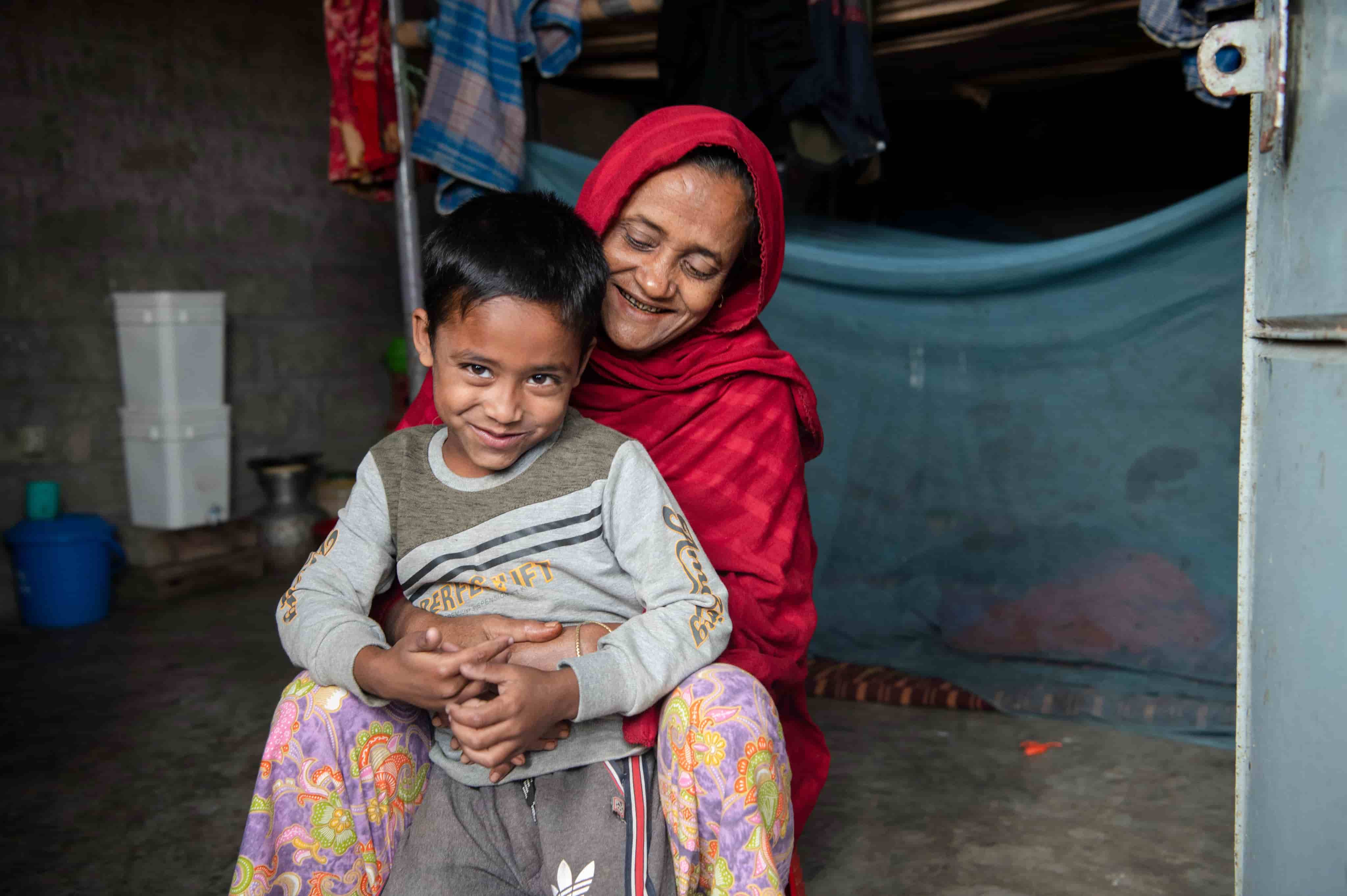 Rohingya Woman And Boy In Bangladesh (2)