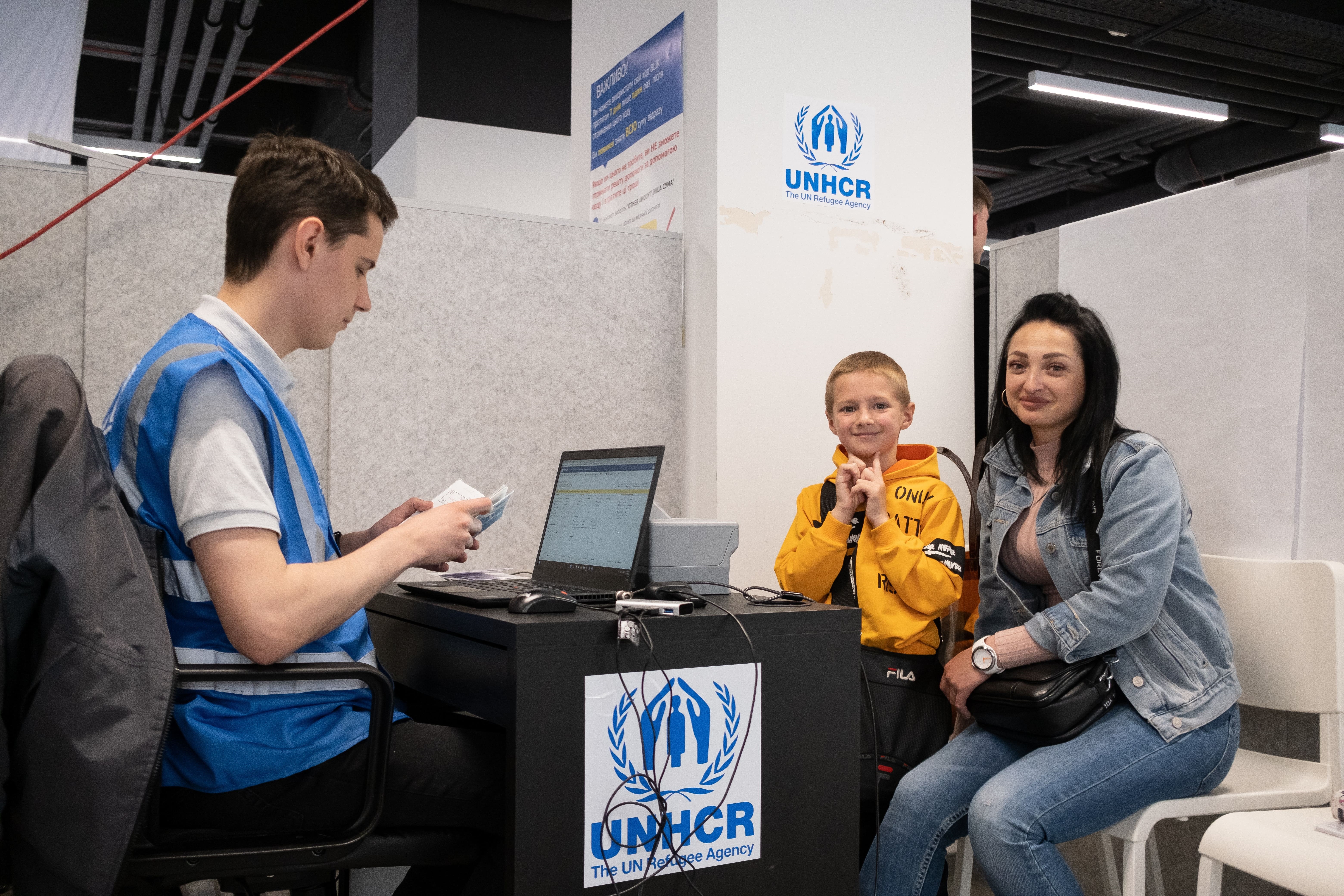 Poland_Refugees From Ukraine At UNHCR’S Cash Enrollment Centre